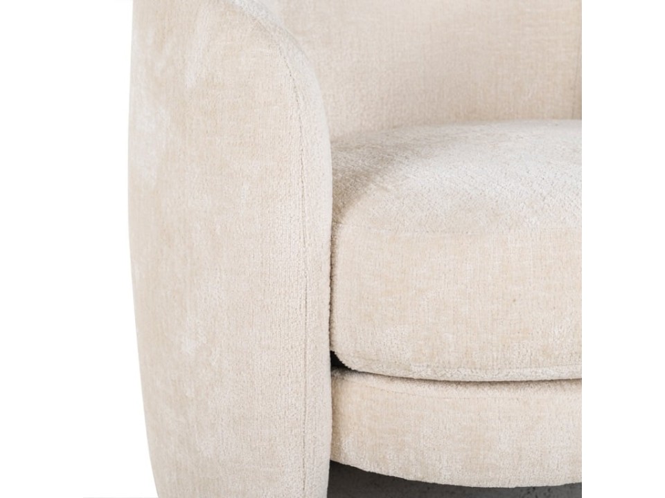 RICHMOND fotel FENNA biały - trudnopalny - Richmond Interiors